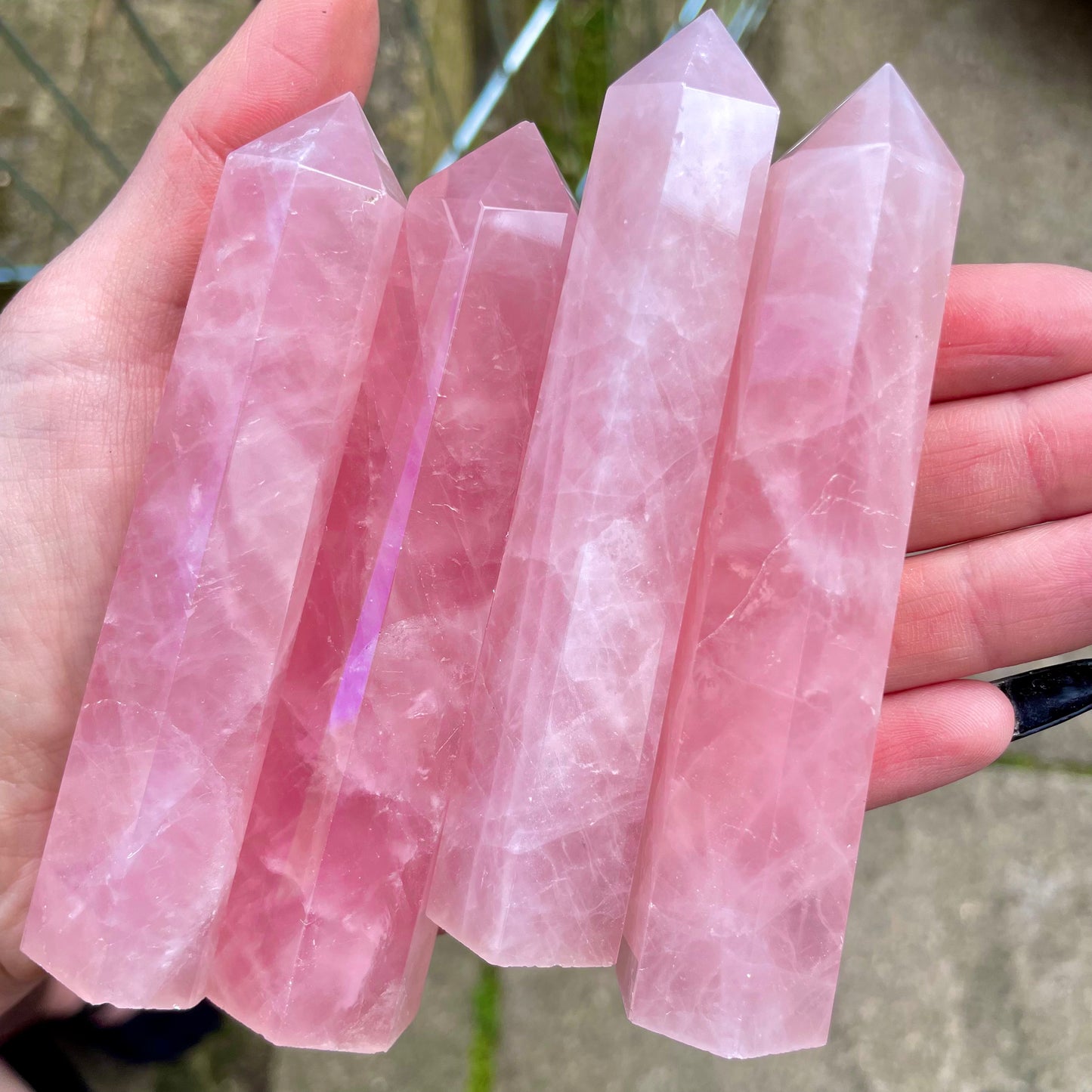 Rose Quartz Towers 8-9cm 💖🌸🌷