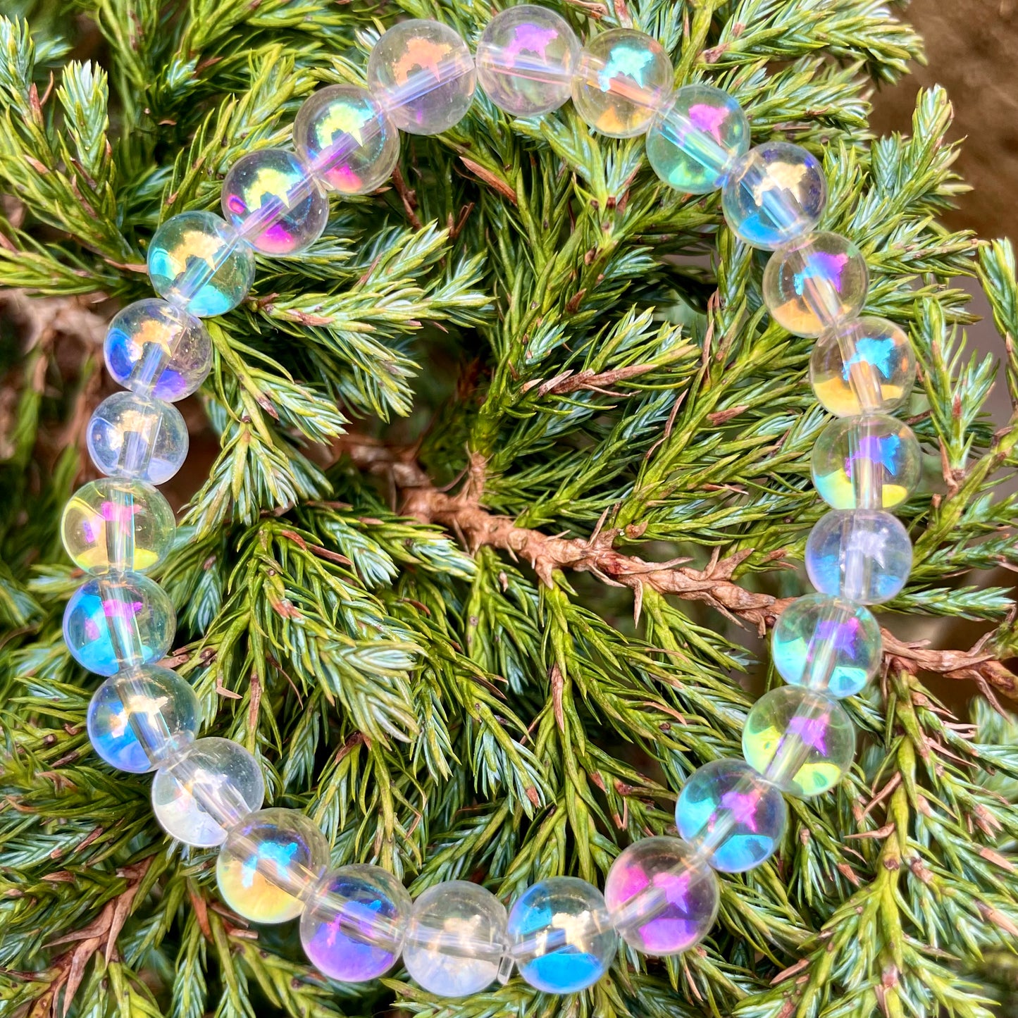 Angel Aura Quartz Beaded Bracelet ๐๐