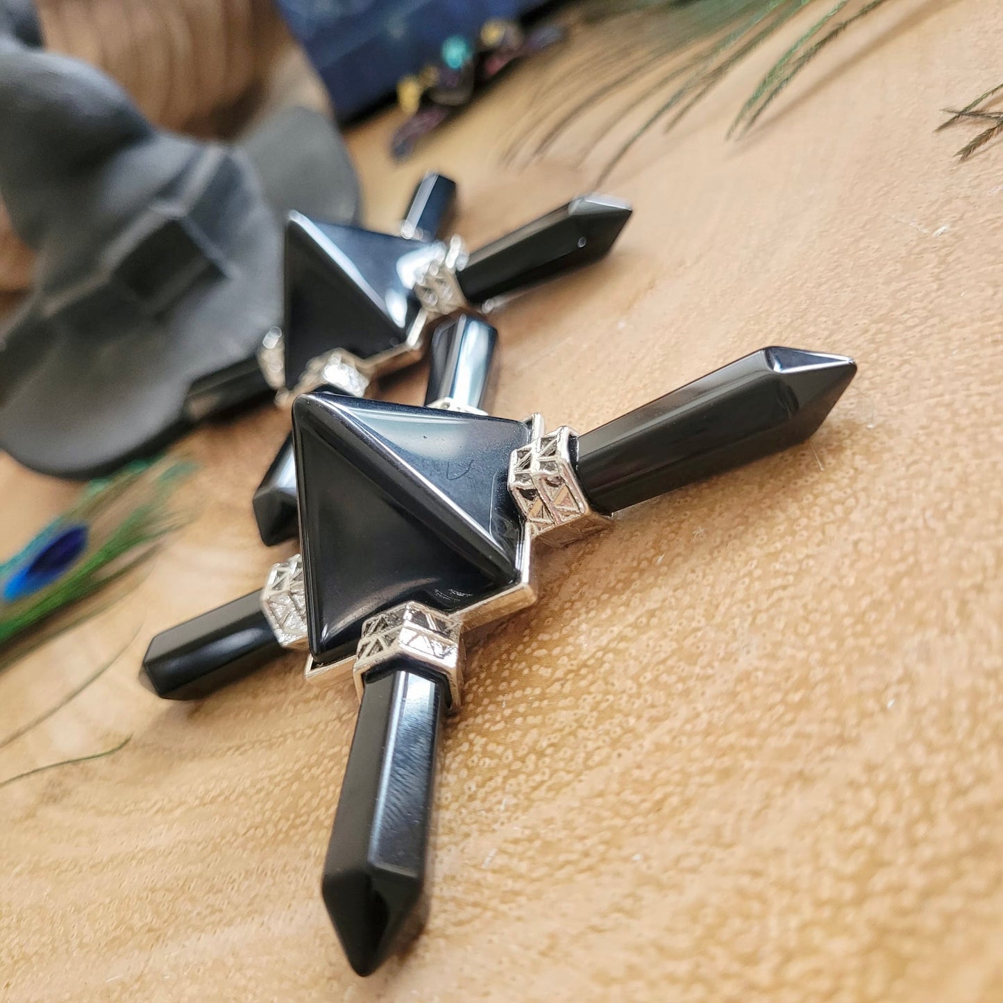 Black Obsidian Pyramid Energy Generators