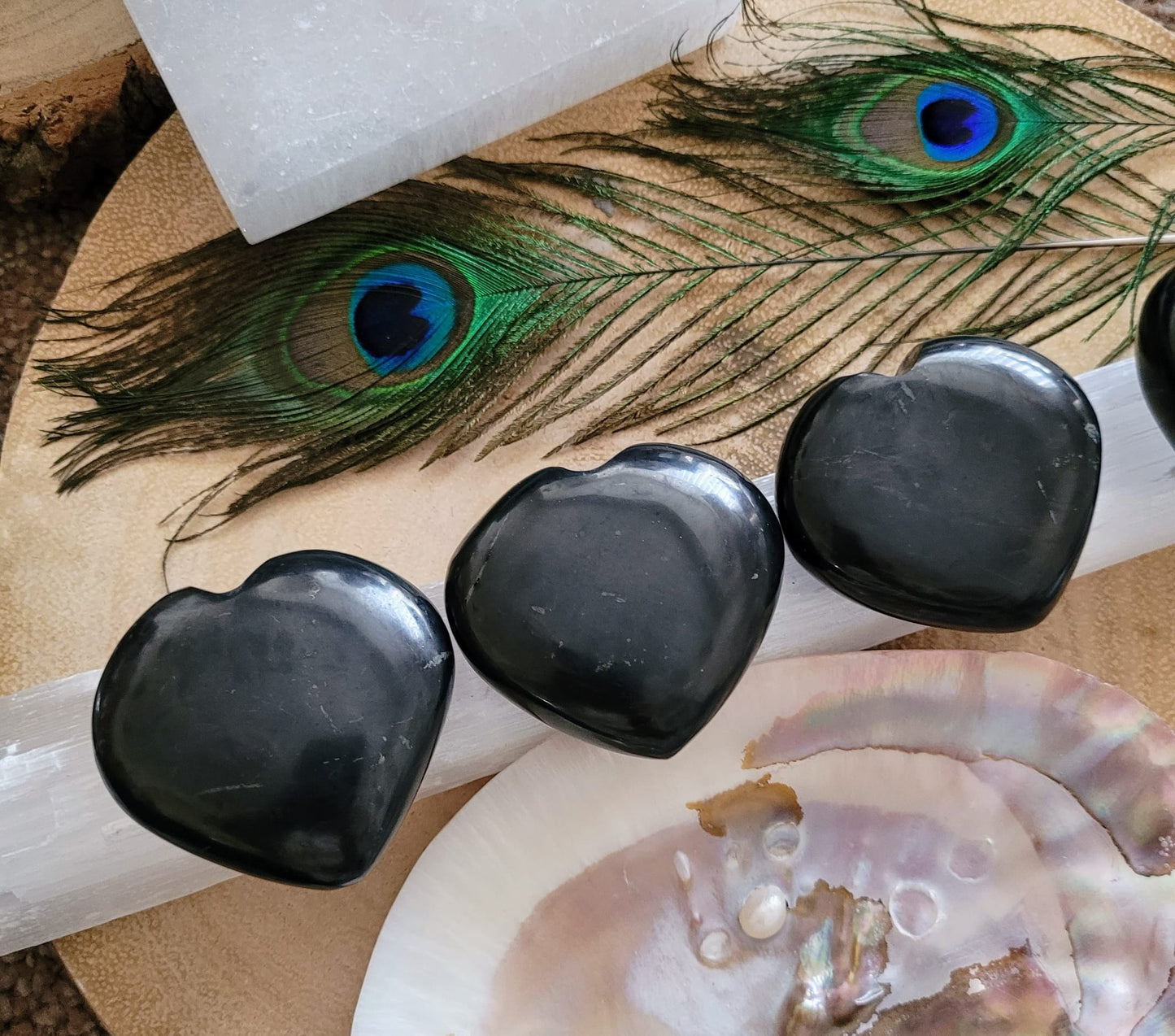 Shungite Hearts 6cm