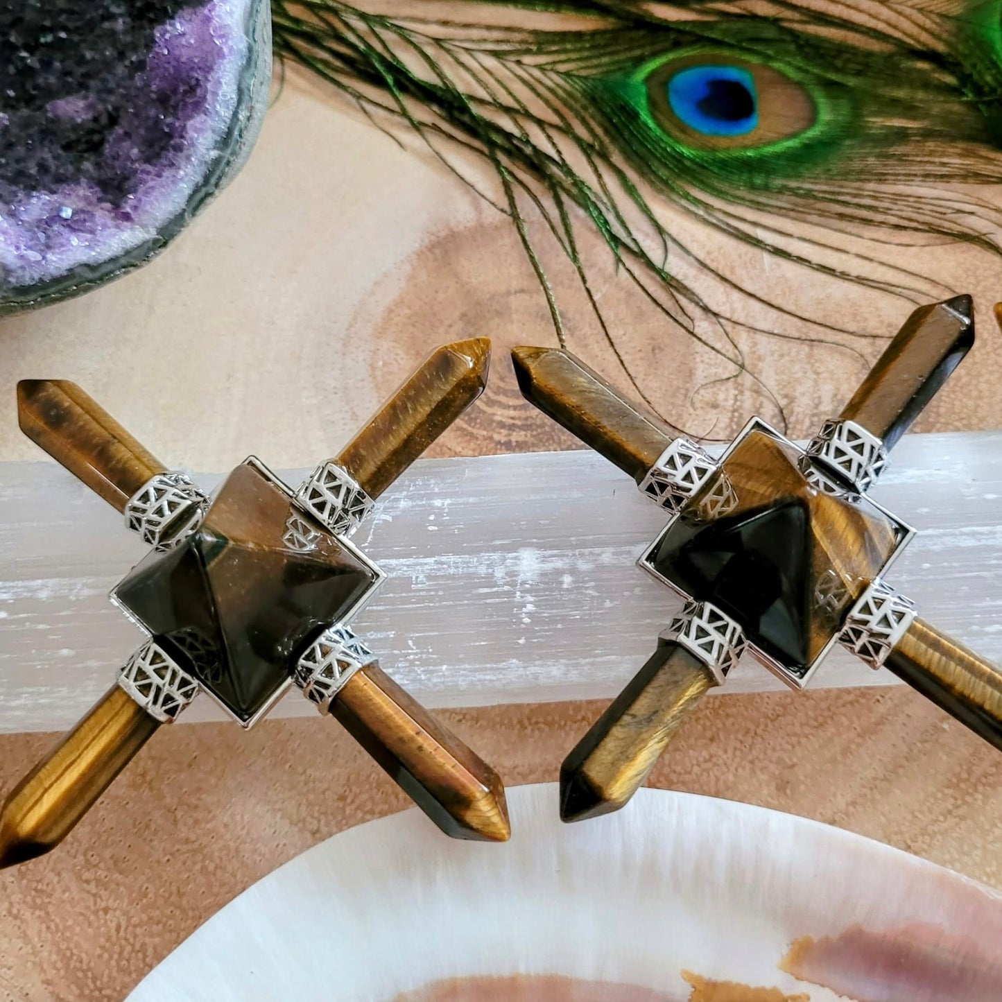 Tigers Eye Pyramid Energy Generators