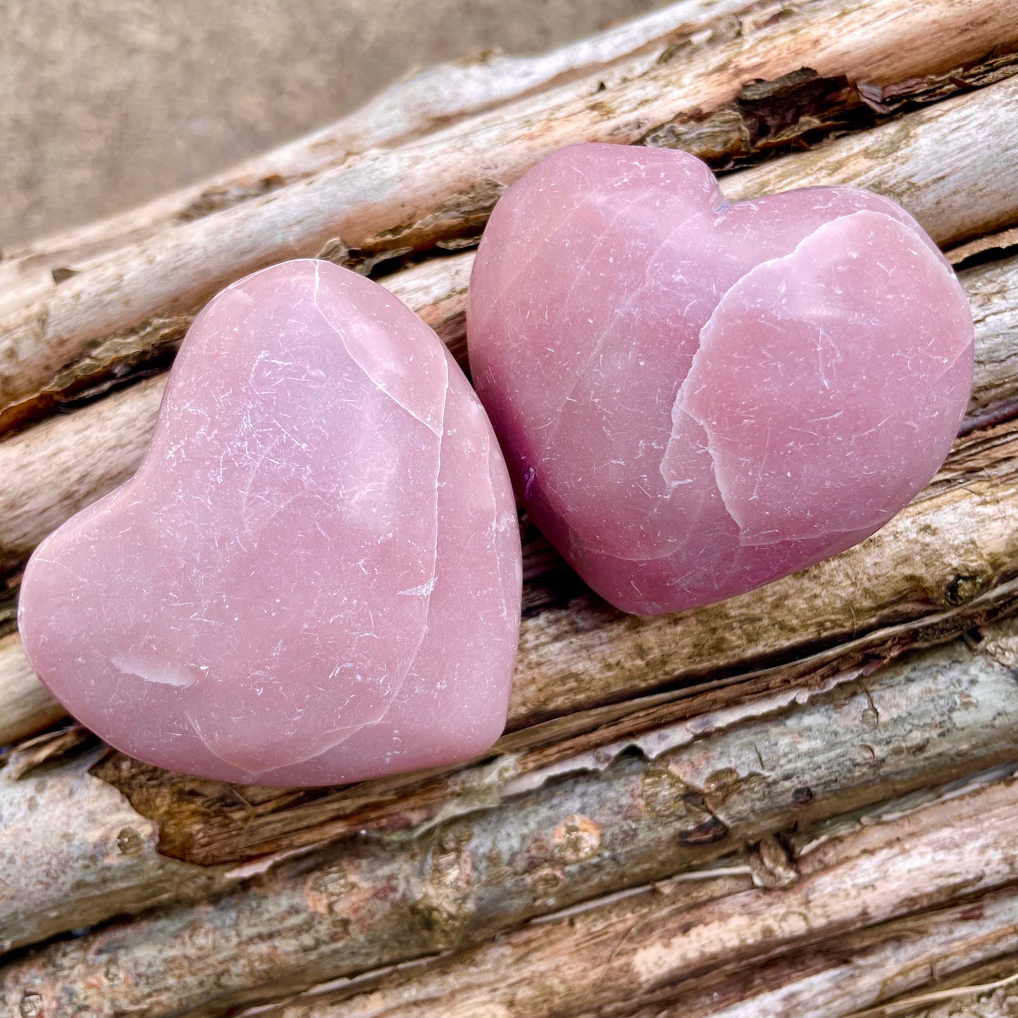 Pink Opal Juicy Hearts 6cm 💕💕💕