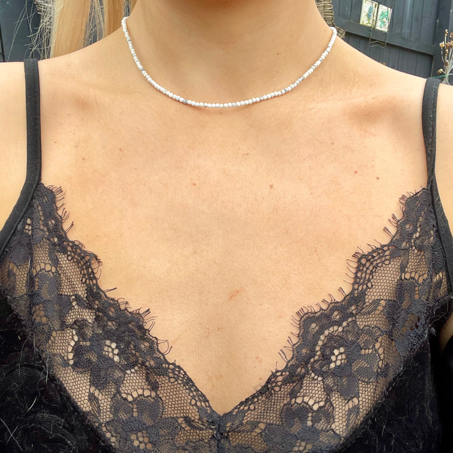 Howlite Choker Necklace