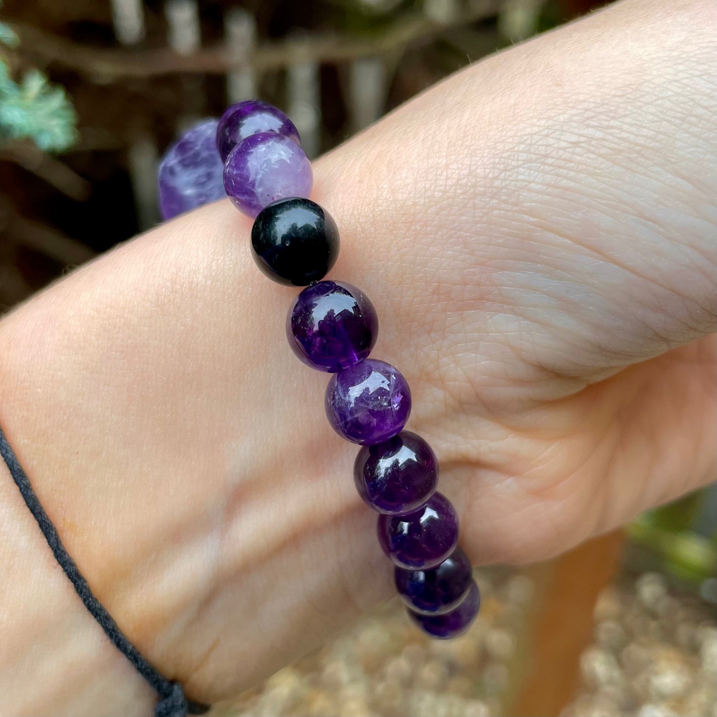 Amethyst Raw Chunk Beaded Bracelet ๐๐ฎ๐