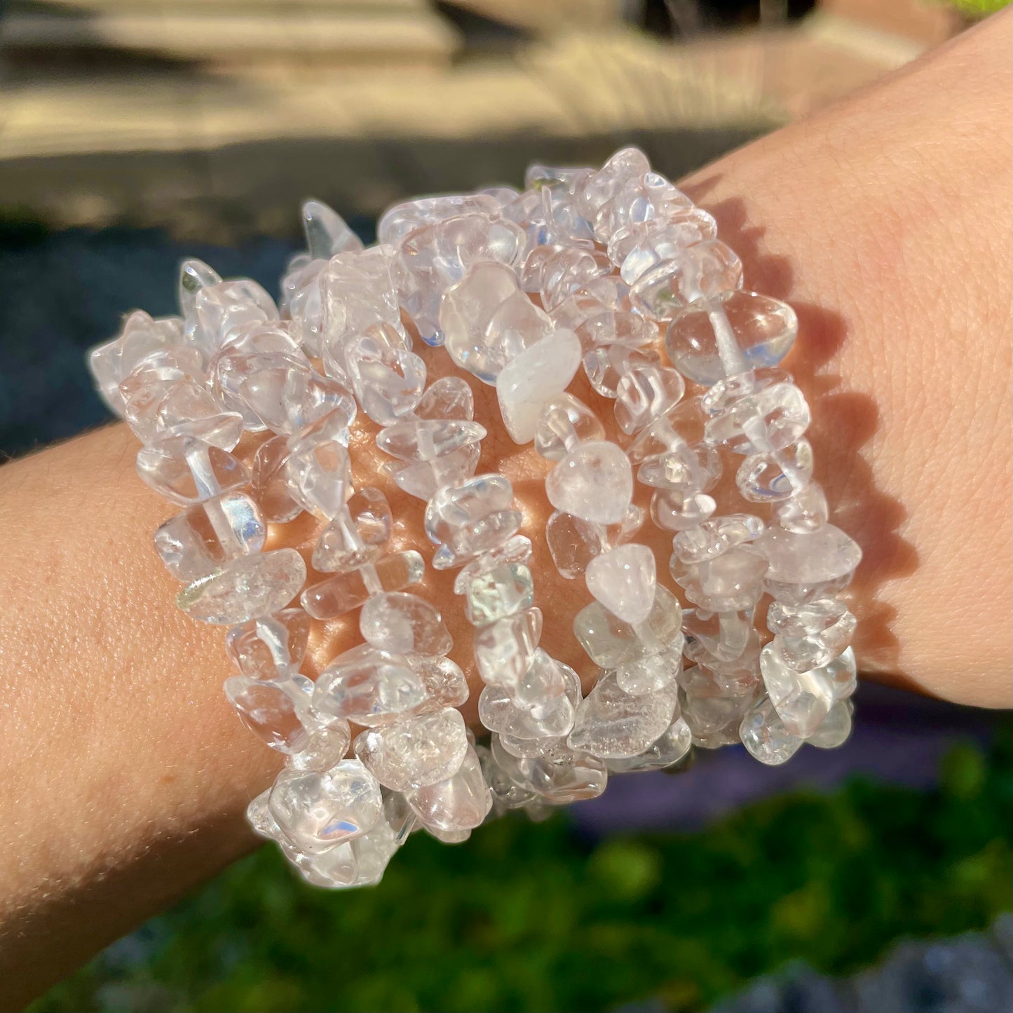 Clear Quartz Chip Bracelets π€π€π€