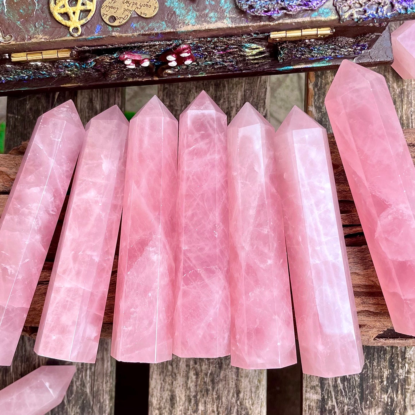 Rose Quartz Towers 8-9cm 💖🌸🌷