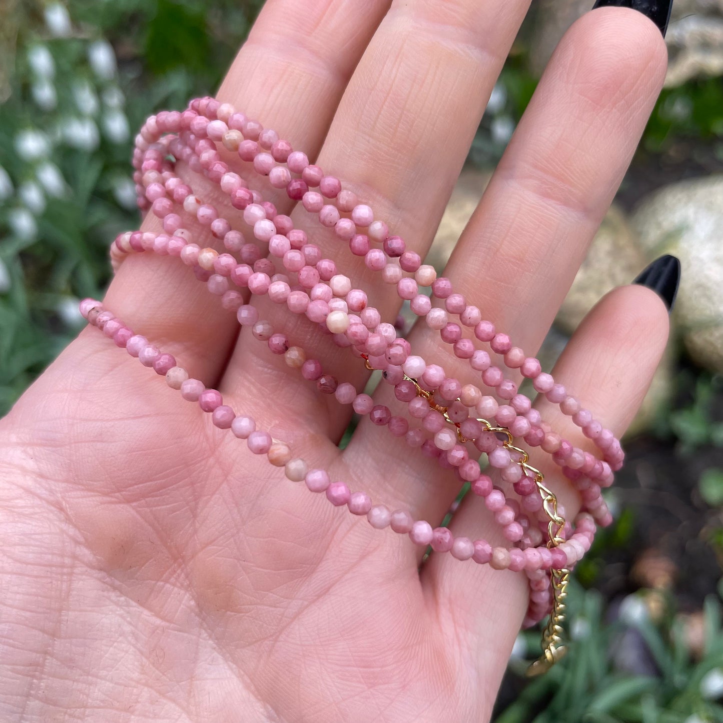 Rhodochrosite Choker Necklace