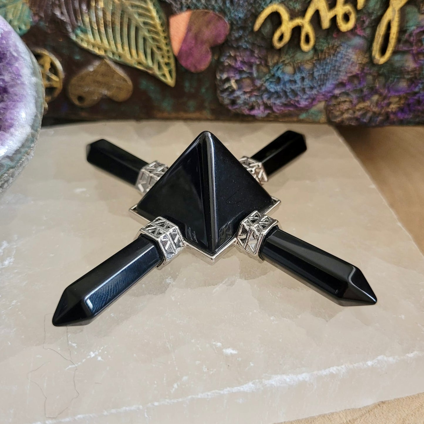 Black Obsidian Pyramid Energy Generators