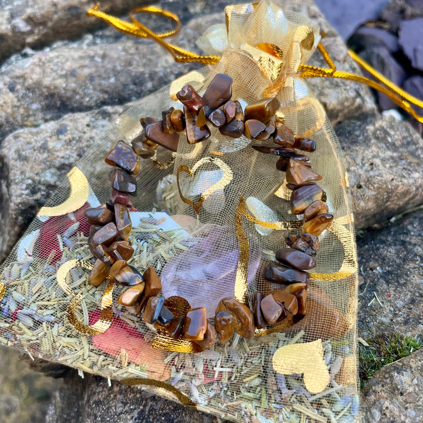 Courage and Inner Strength Spell Bag and Bracelet 🪄🤎