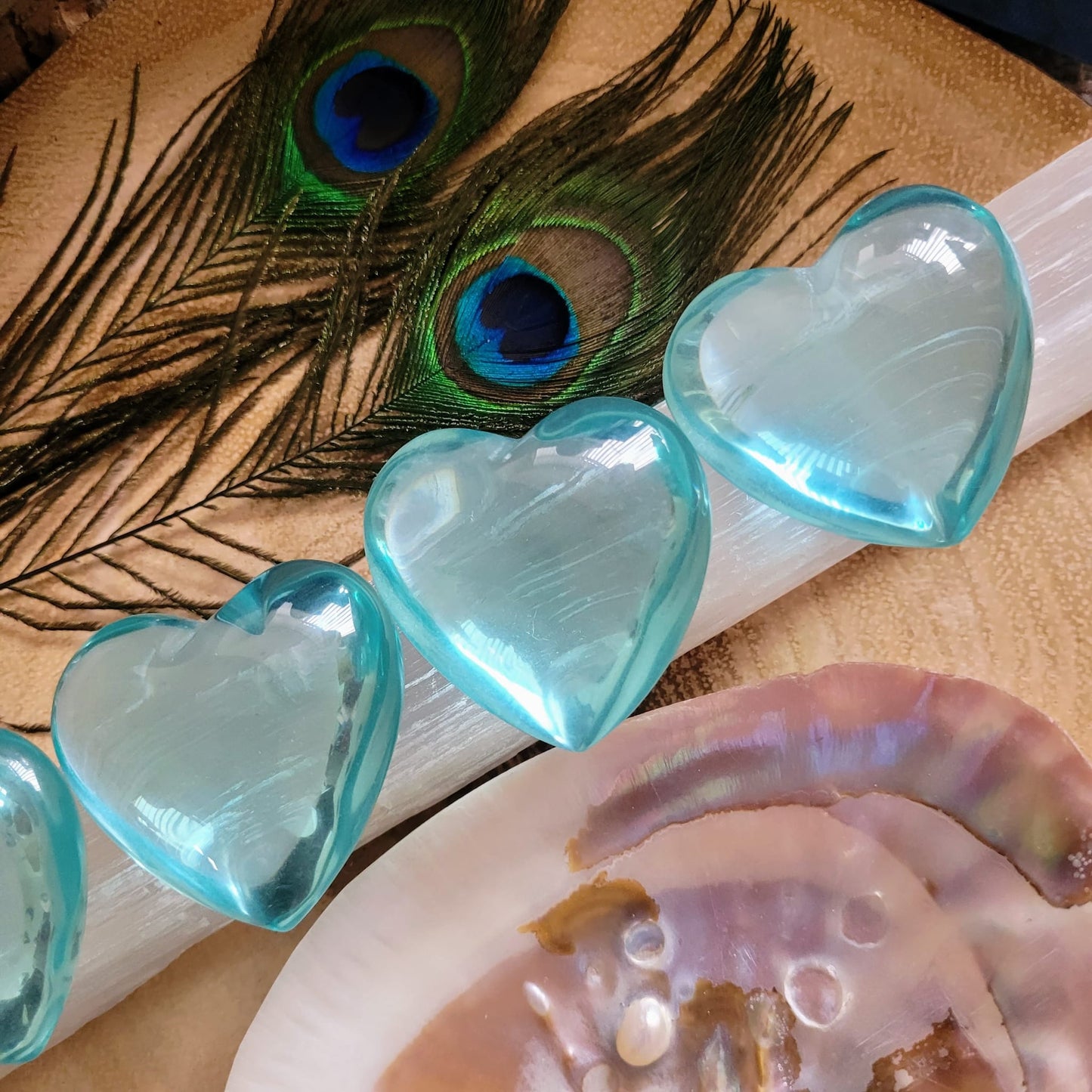 Blue Obsidian Juicy Hearts 4-5cm