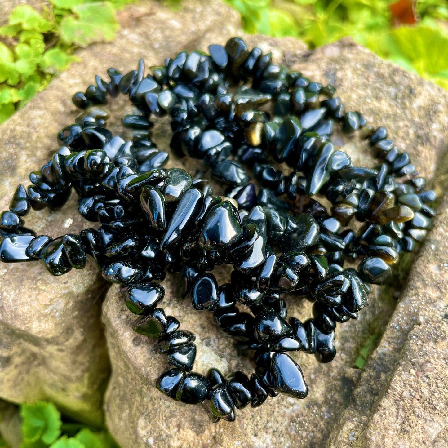 Black Obsidian Chip Bracelets 🖤🖤🖤