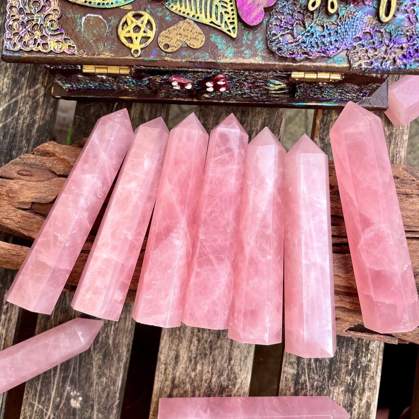 Rose Quartz Towers 8-9cm 💖🌸🌷