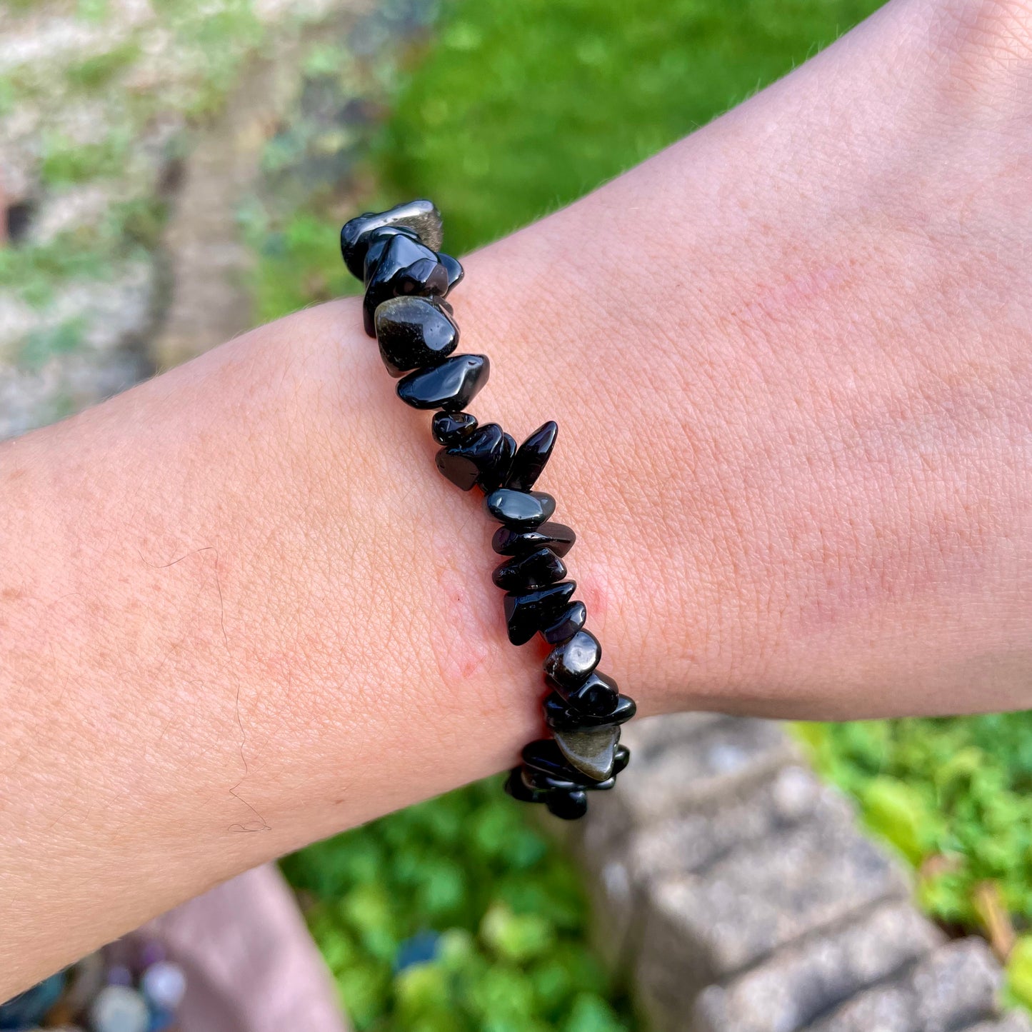 Black Obsidian Chip Bracelets 🖤🖤🖤