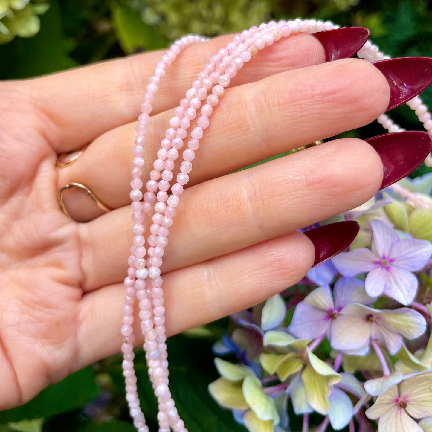 Pink Opal Choker Necklace