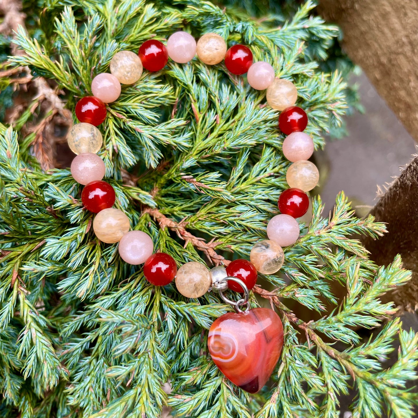 Energy and Motivation Beaded Bracelet ❤️🧡💛