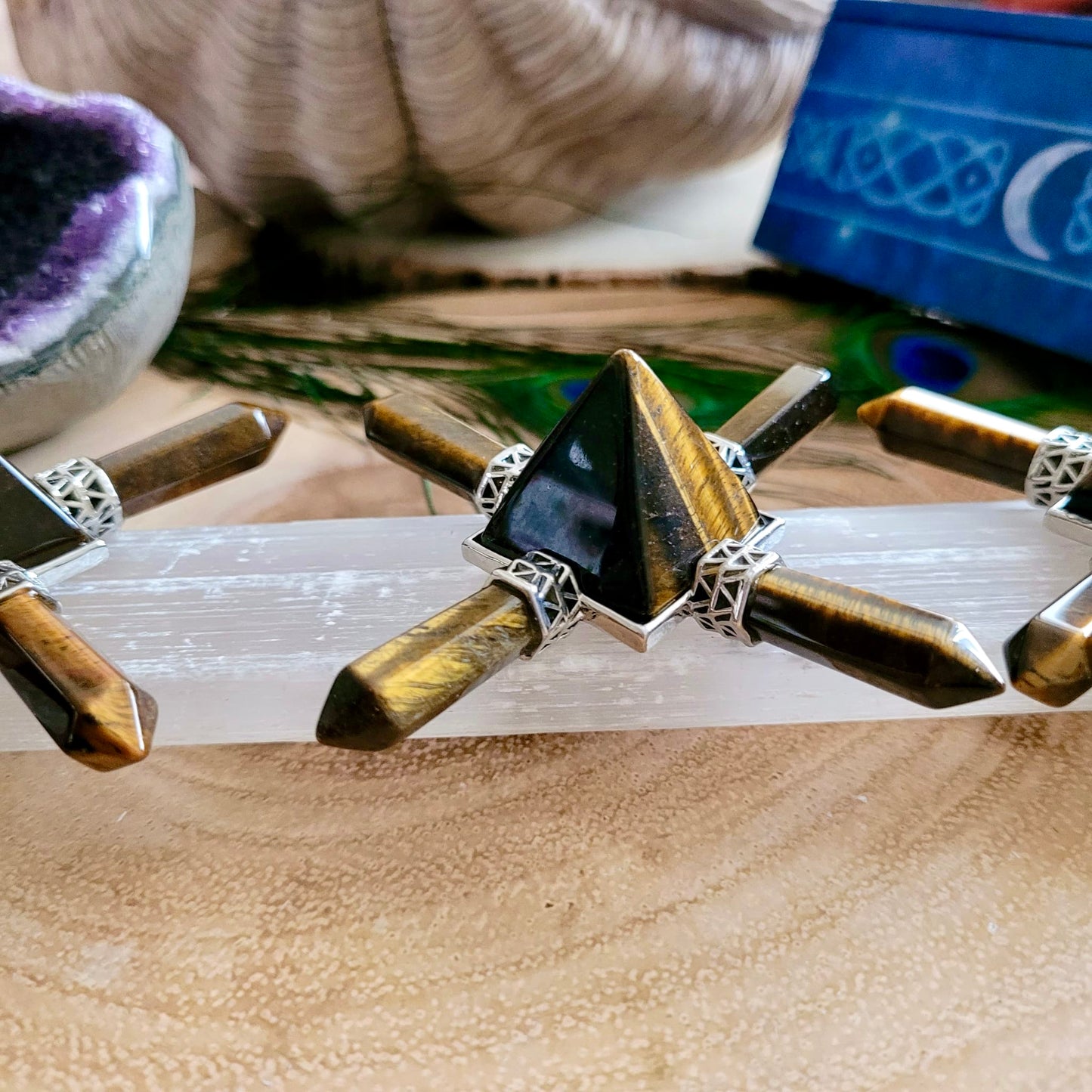 Tigers Eye Pyramid Energy Generators