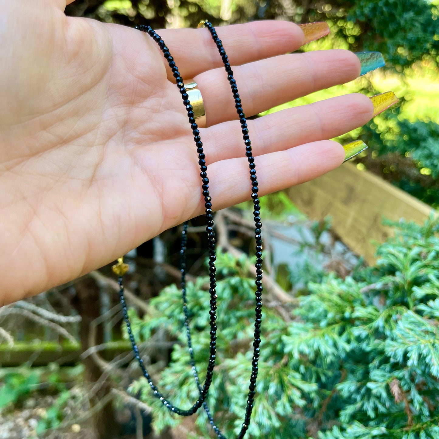 Black Tourmaline Choker Necklace