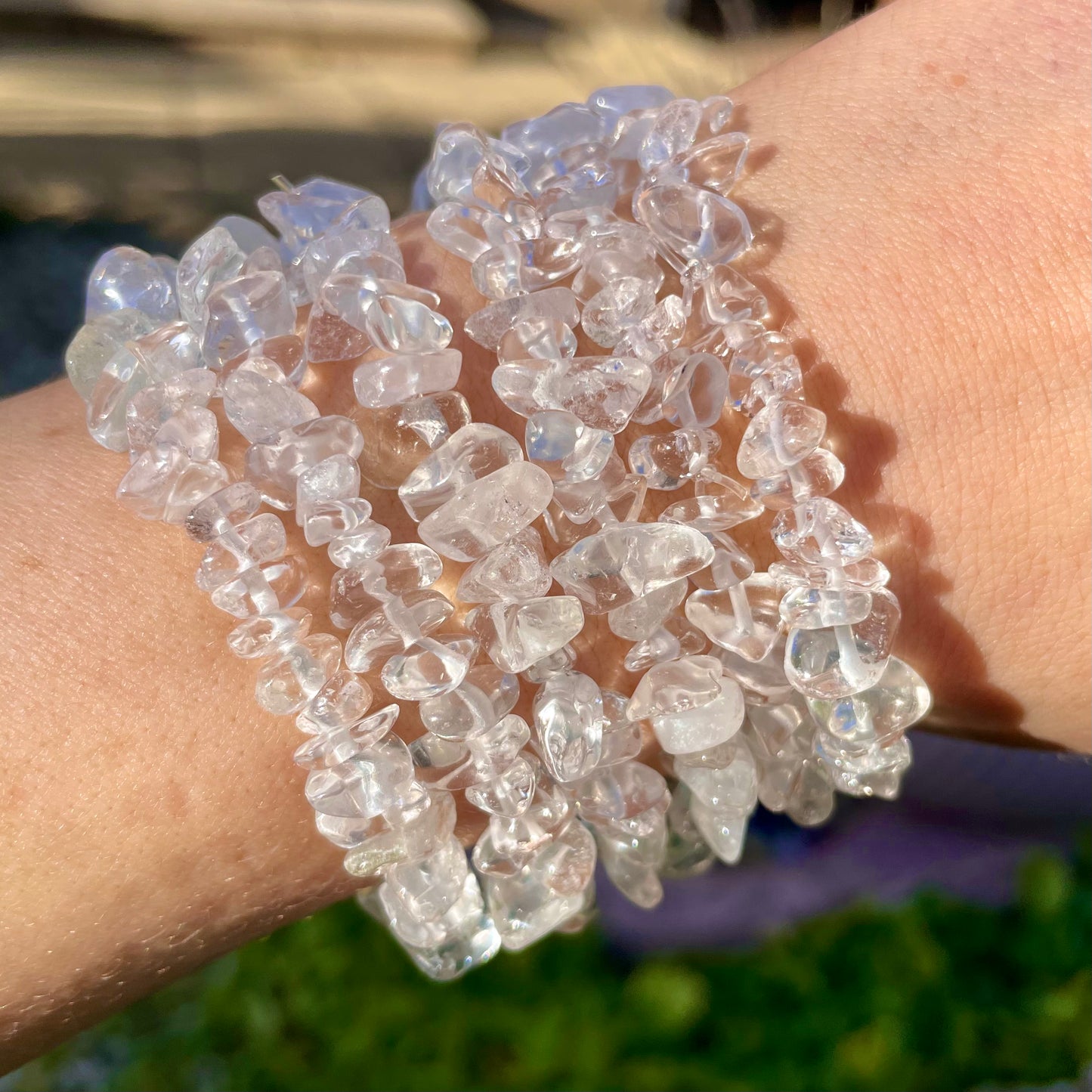 Clear Quartz Chip Bracelets π€π€π€