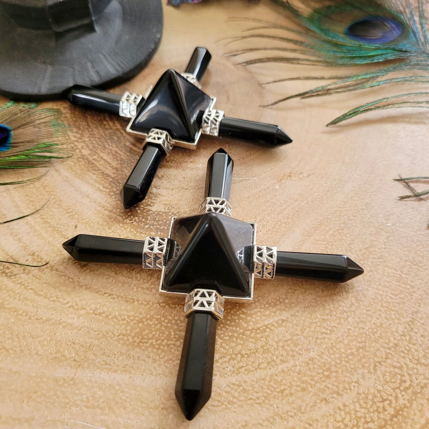 Black Obsidian Pyramid Energy Generators