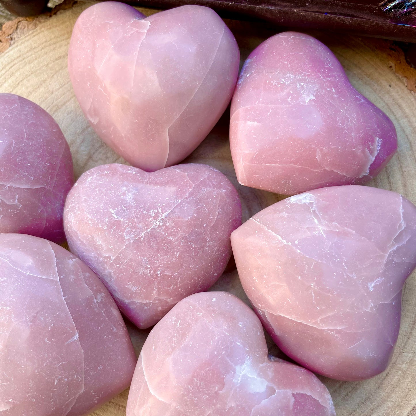 Pink Opal Juicy Hearts 6cm 💕💕💕