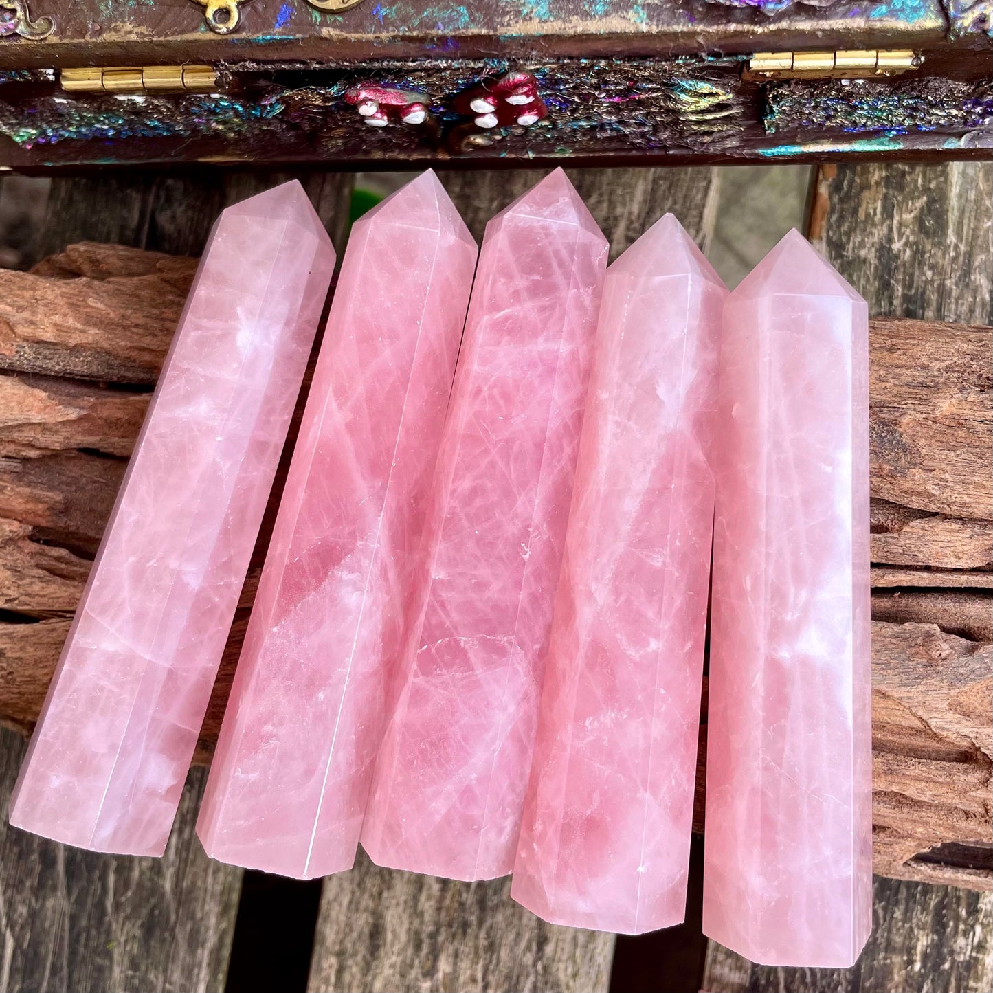 Rose Quartz Towers 8-9cm 💖🌸🌷