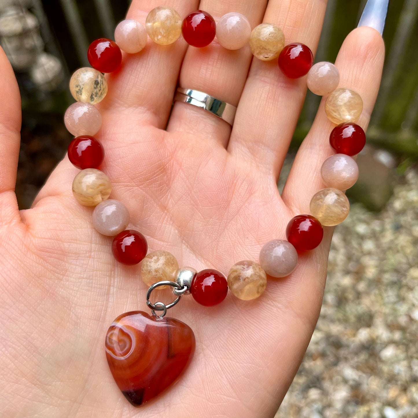 Energy and Motivation Beaded Bracelet ❤️🧡💛