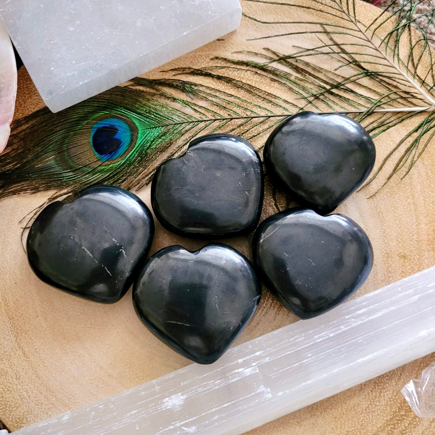 Shungite Hearts 6cm