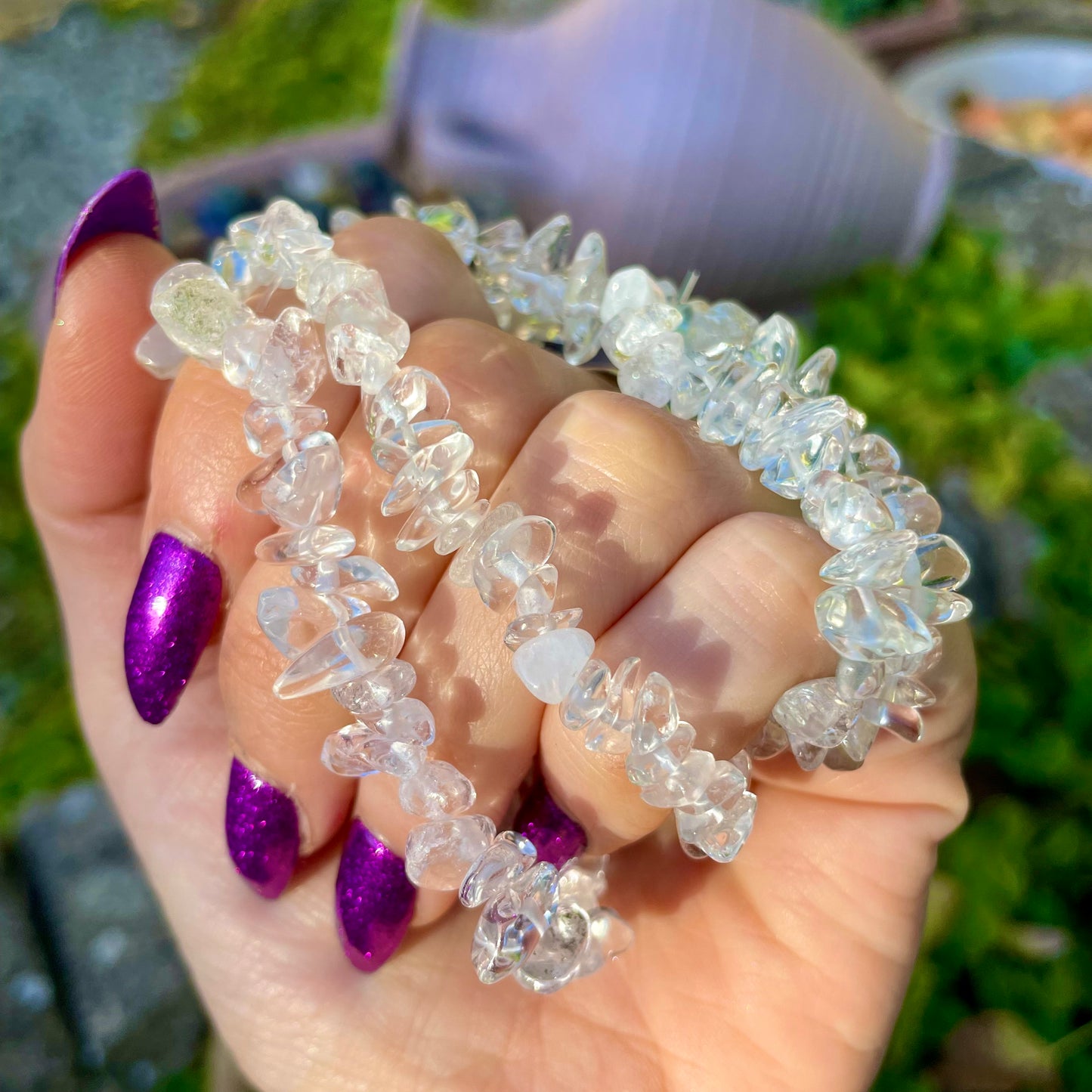Clear Quartz Chip Bracelets π€π€π€