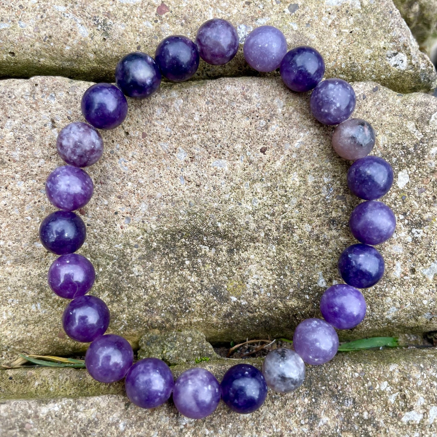 Lepidolite 6mm Beaded Bracelet