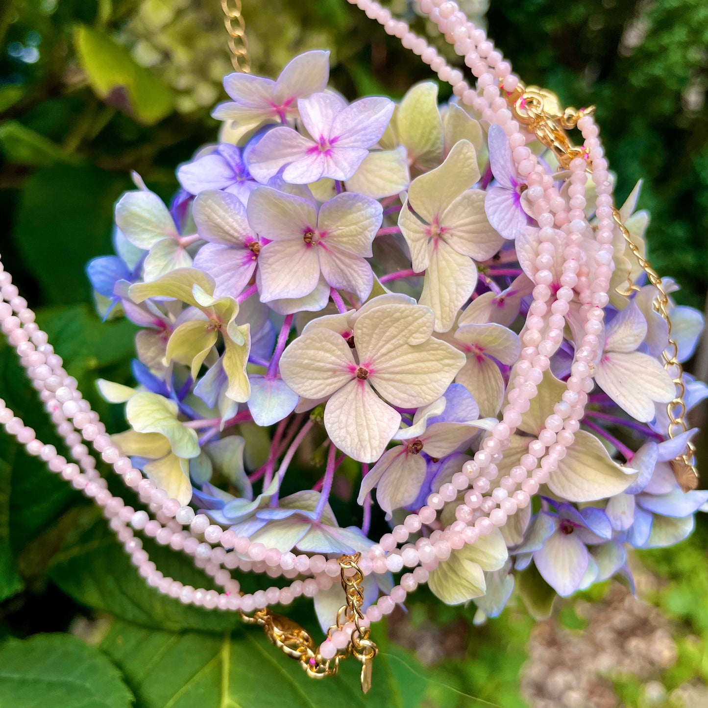 Pink Opal Choker Necklace