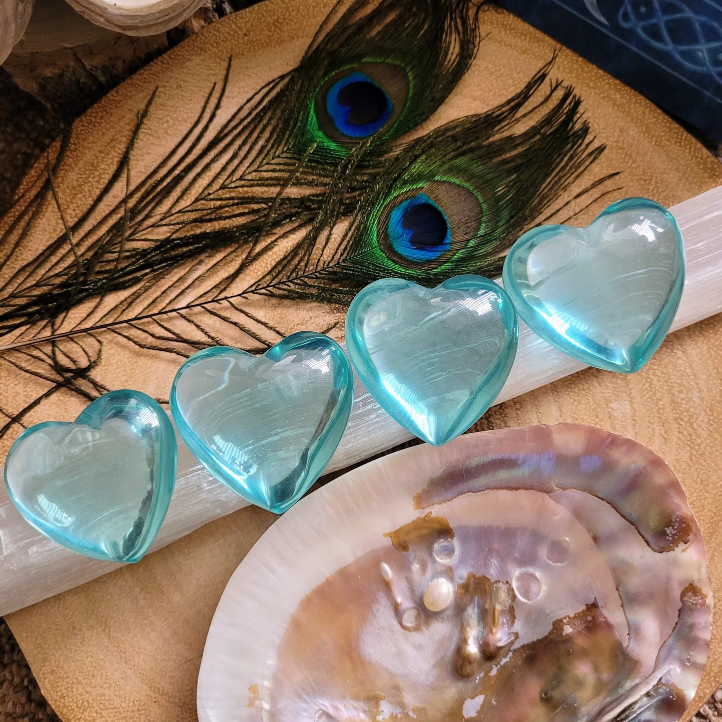 Blue Obsidian Juicy Hearts 4-5cm