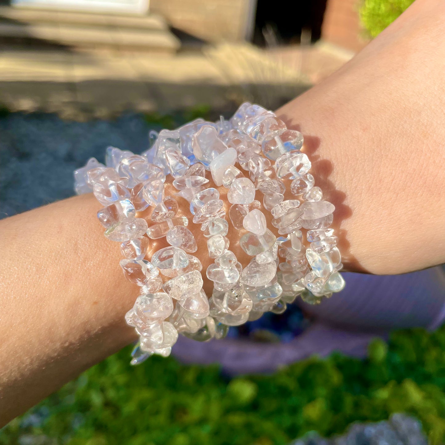 Clear Quartz Chip Bracelets π€π€π€
