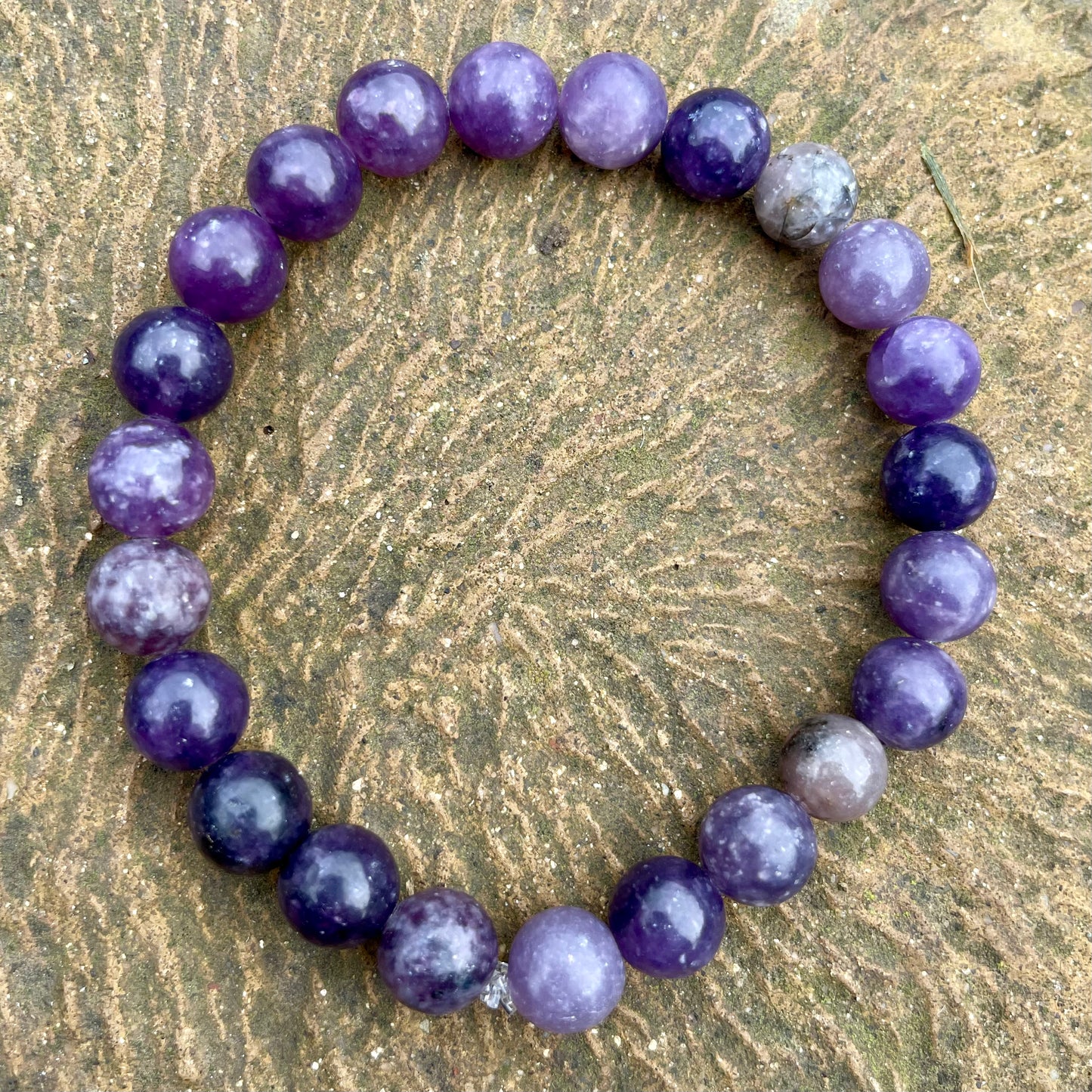 Lepidolite 6mm Beaded Bracelet