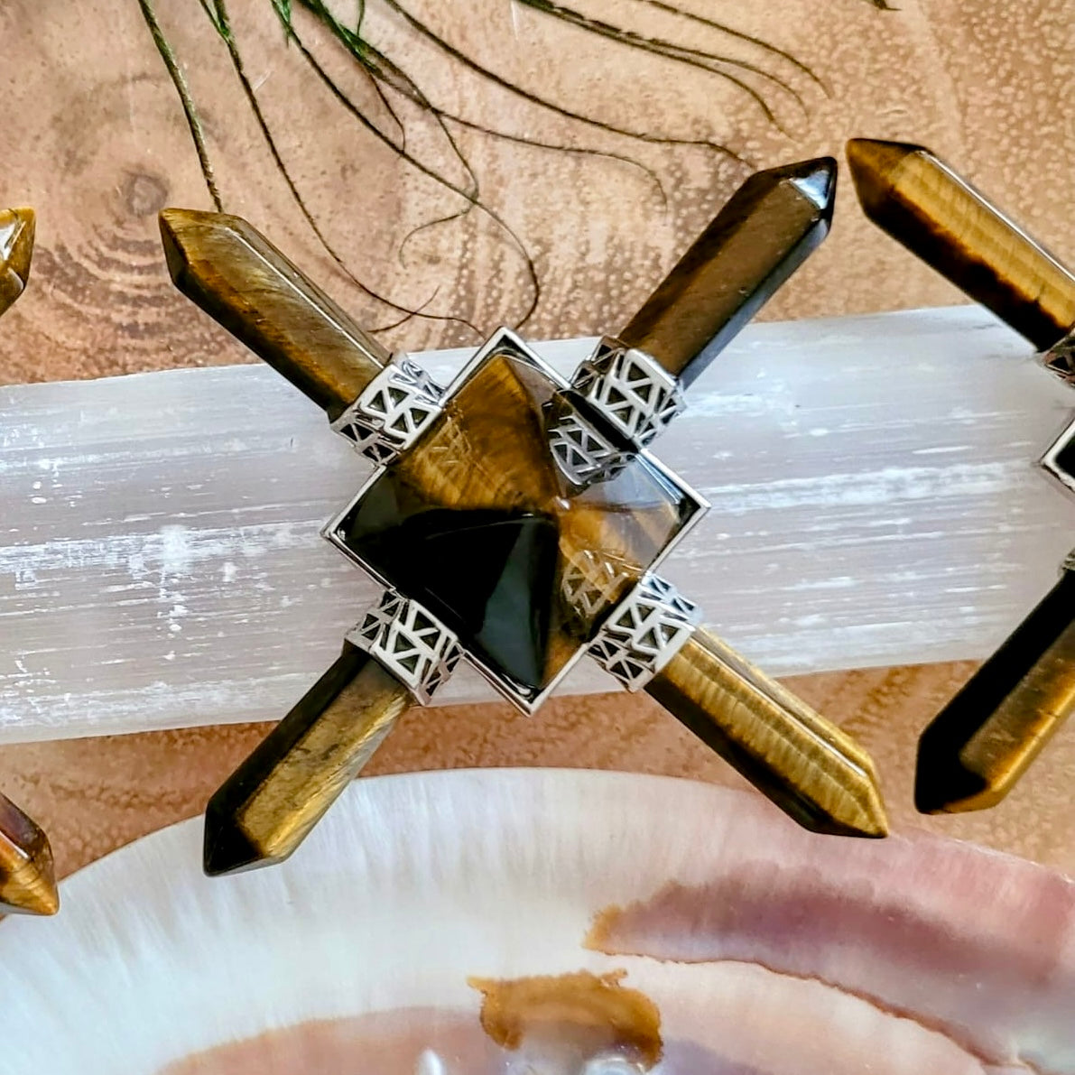 Tigers Eye Pyramid Energy Generators