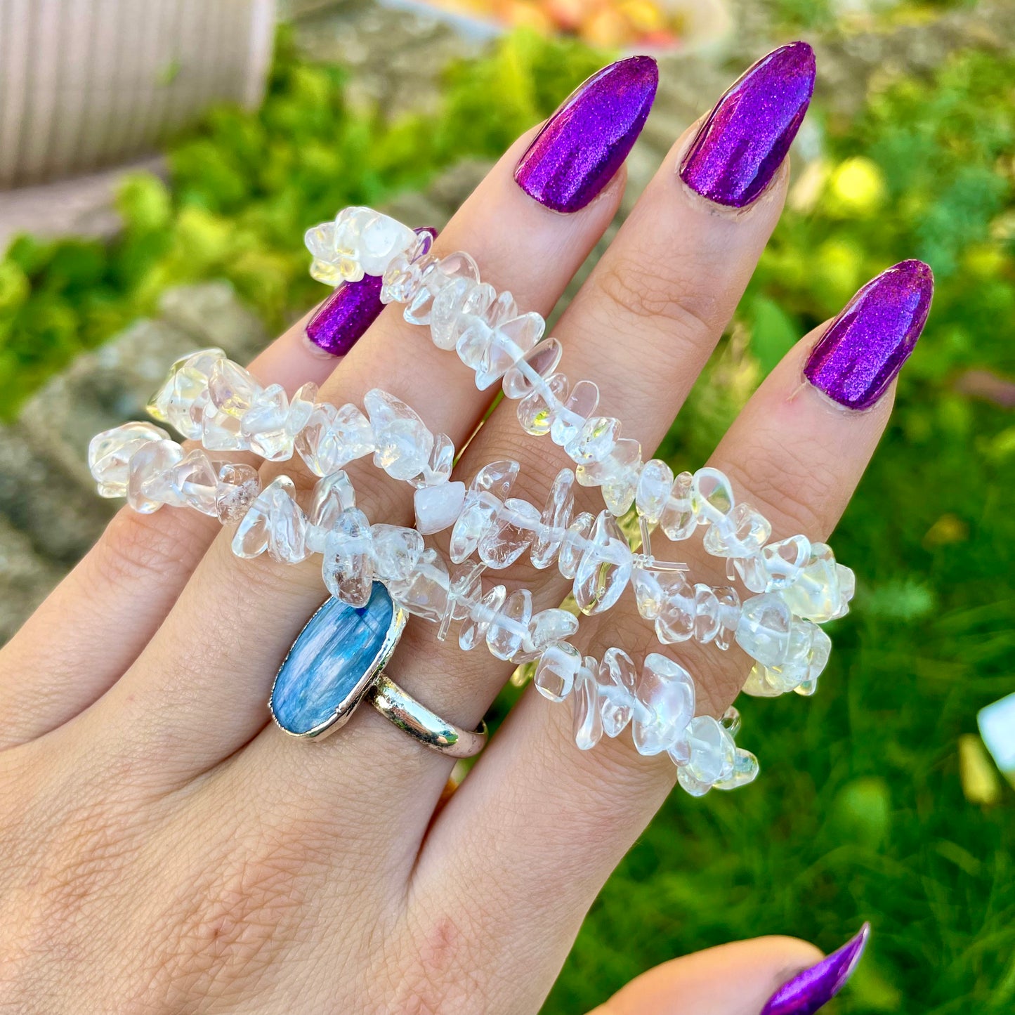 Clear Quartz Chip Bracelets π€π€π€