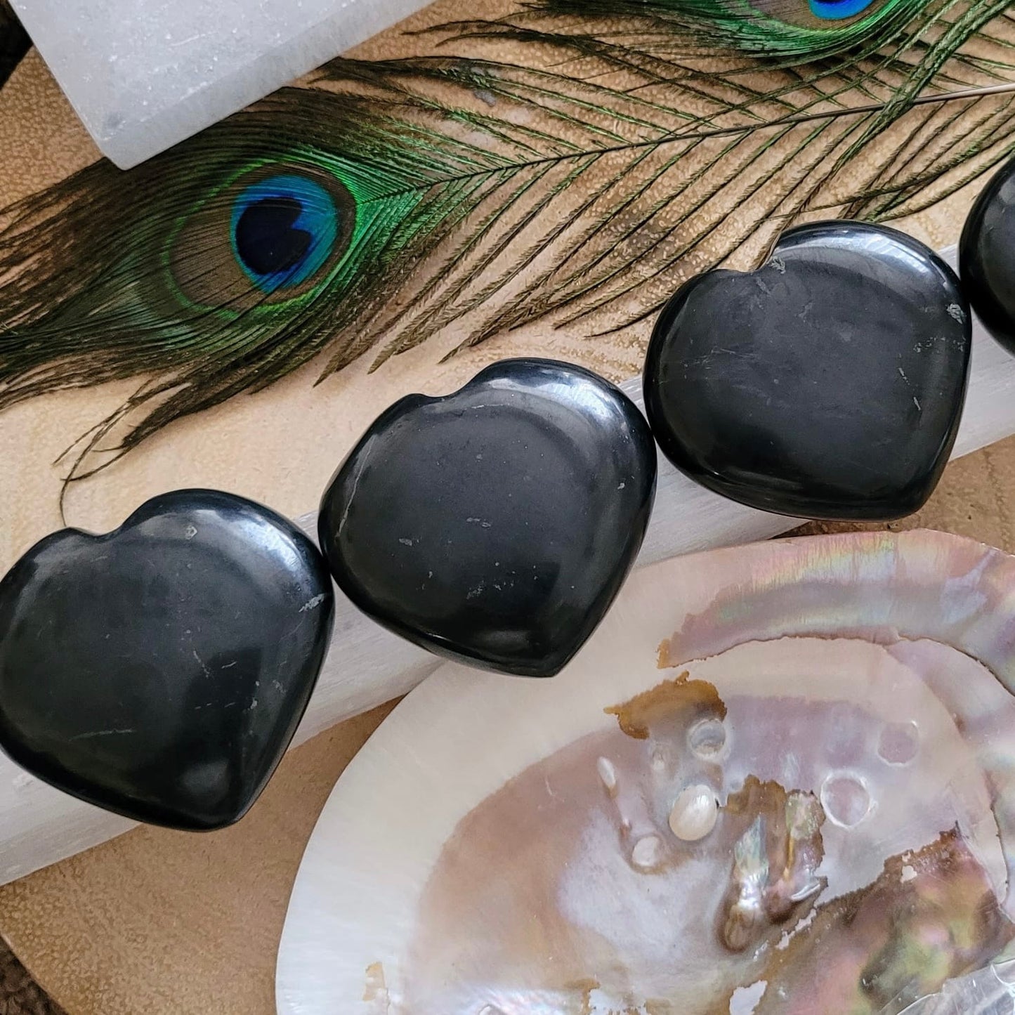 Shungite Hearts 6cm
