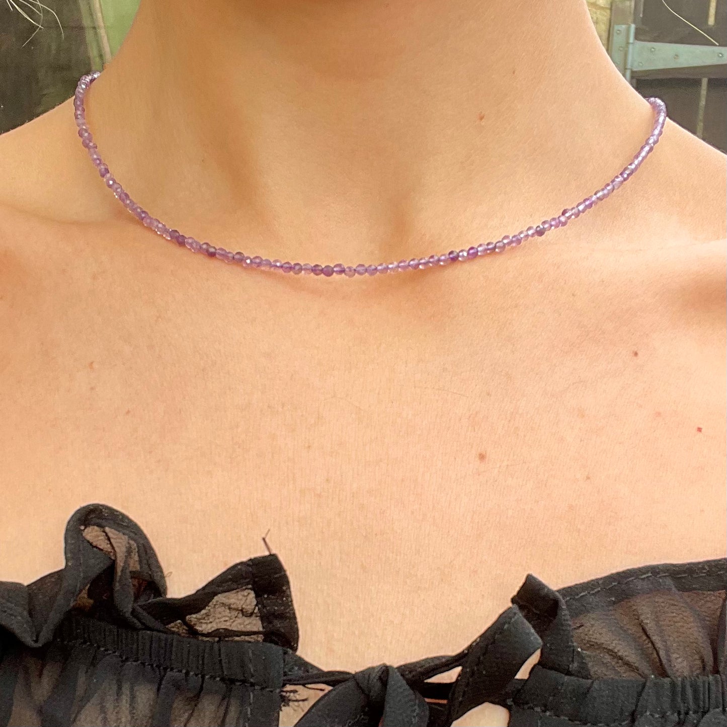 Amethyst Choker Necklace