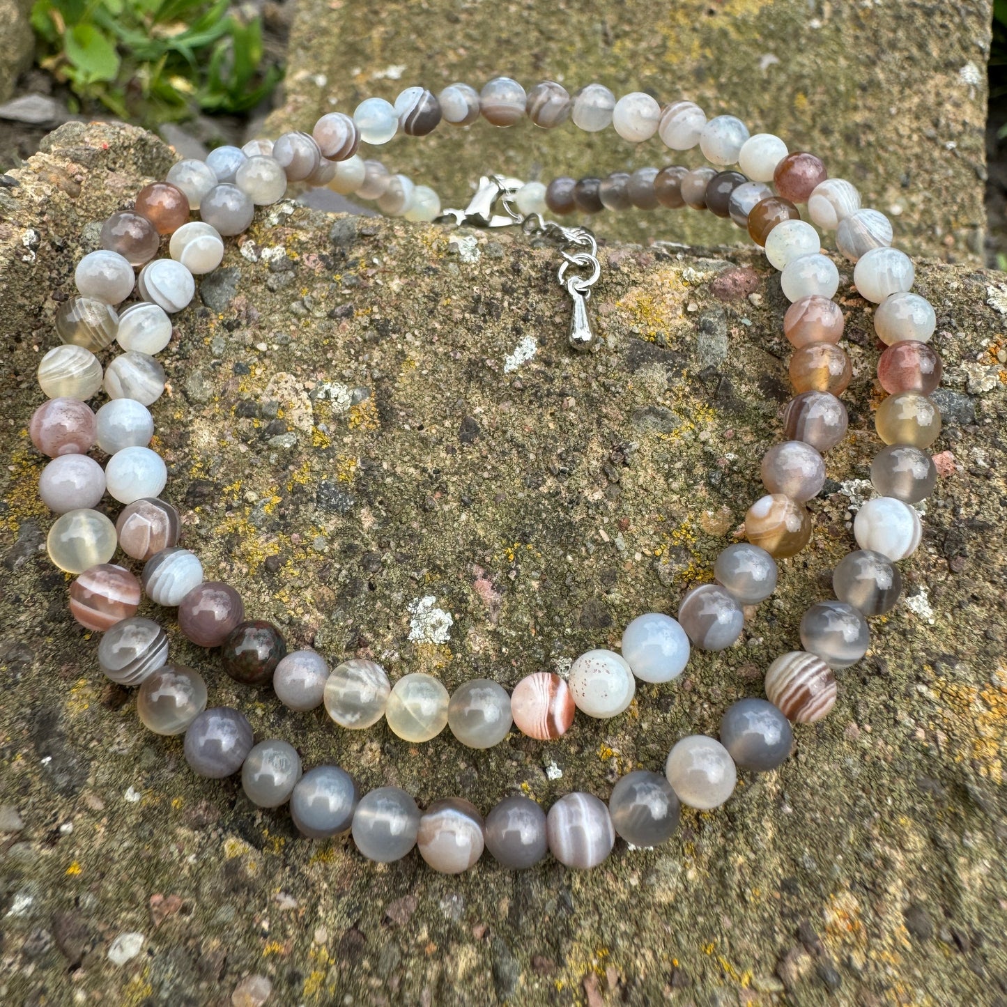 Botswana Agate Choker Necklace