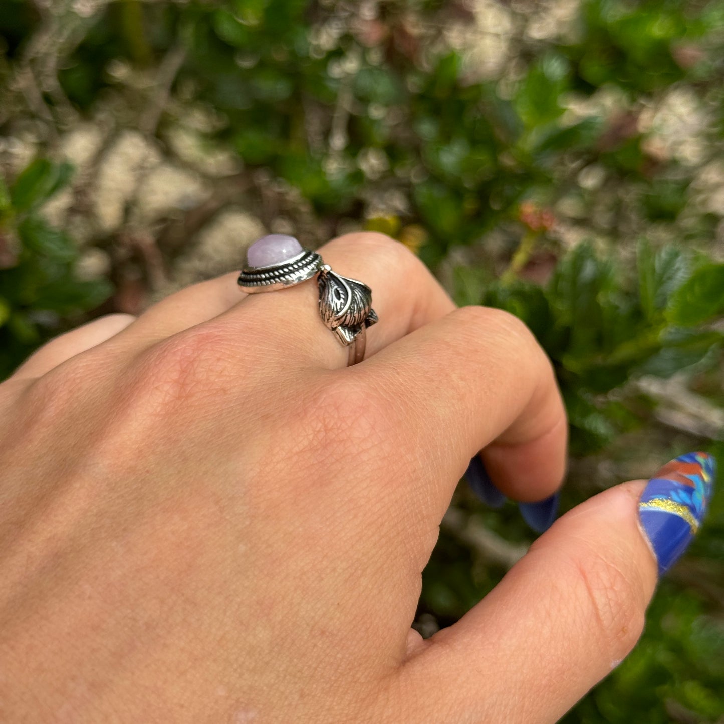 Kunzite Fox Pendant & Ring Set