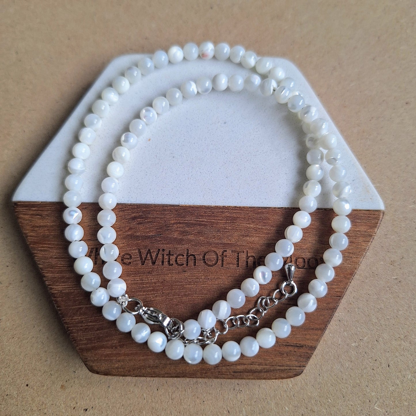 Pearl Choker 4mm beads shell Jewellery