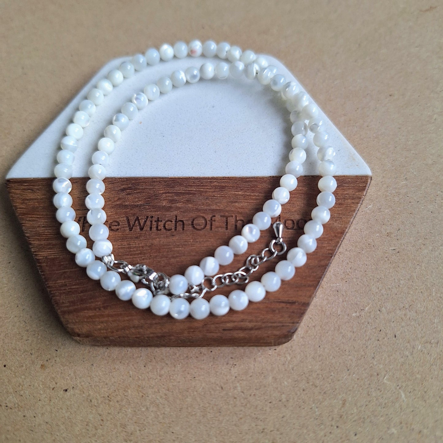 Pearl Choker 4mm beads shell Jewellery