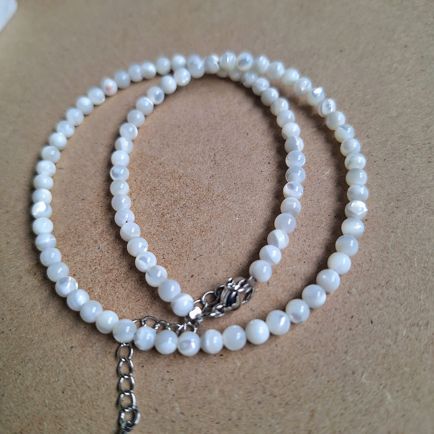 Pearl Choker 4mm beads shell Jewellery