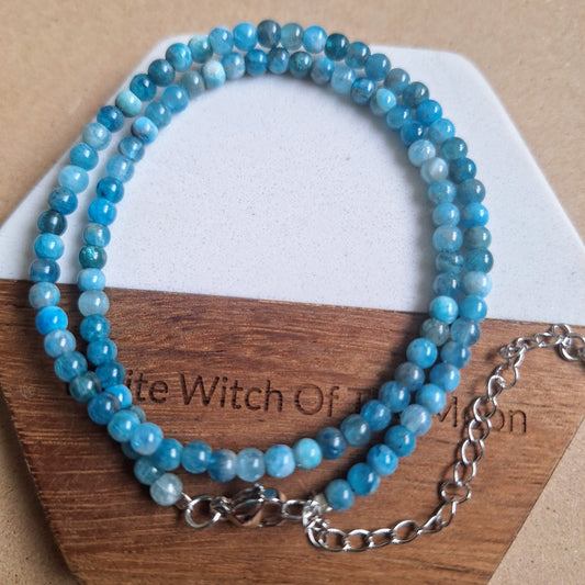 Apatite Choker 4mm bead Necklace