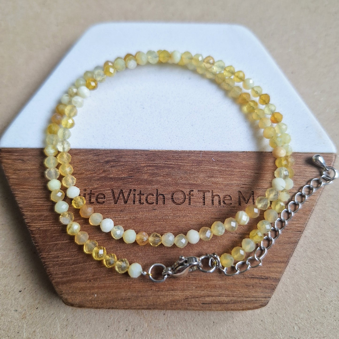 Golden healer choker necklace minimalist jewellery for her witchy gift for women solar plexus