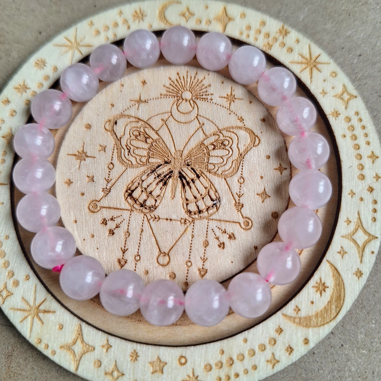 Rose Quartz bracelet 8mm beads