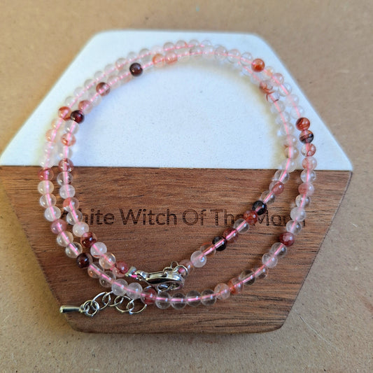 Hematoid Fire Quartz Choker Necklace