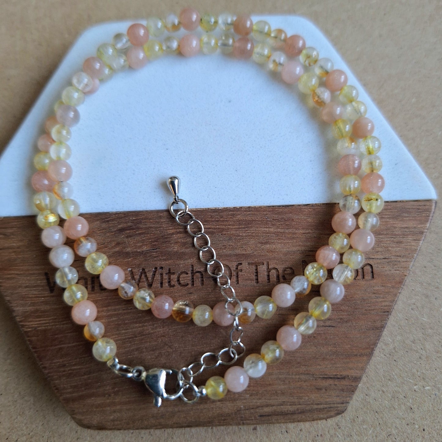 Connect with the Sun Choker or Bracelet citrine sunstone golden rutile quartz