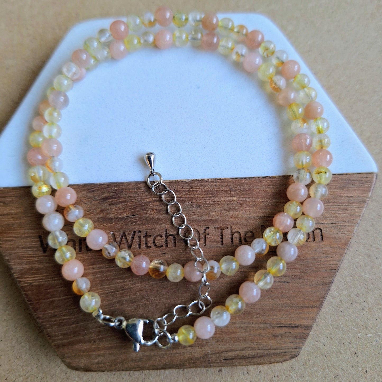 Connect with the Sun Choker or Bracelet citrine sunstone golden rutile quartz