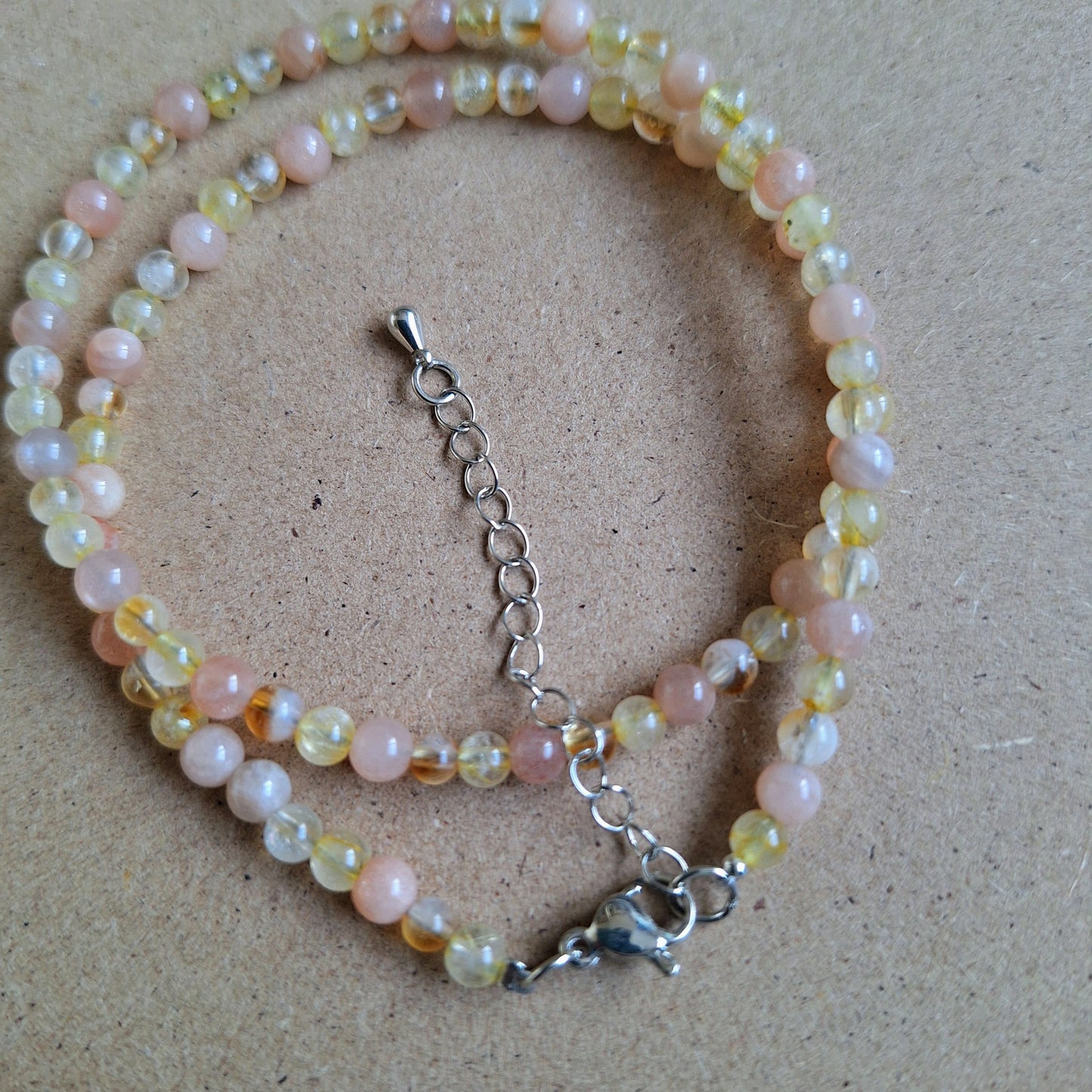 Connect with the Sun Choker or Bracelet citrine sunstone golden rutile quartz