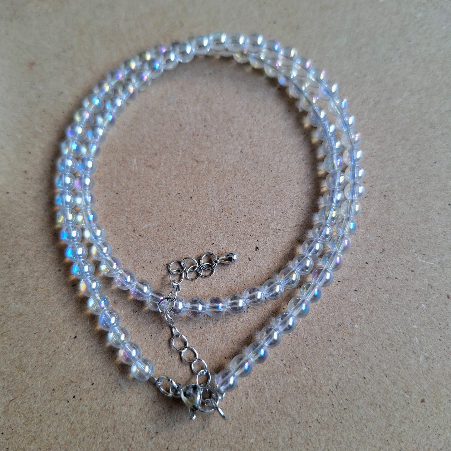 Angel Aura Quartz Choker 4mm bead